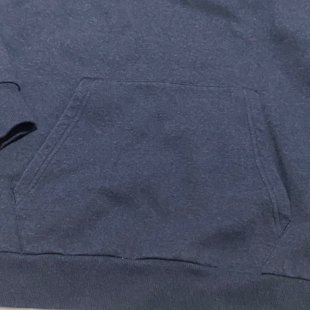 Puma Men's Navy Crewneck Hoodie with White Logo - Picture 5 of 10